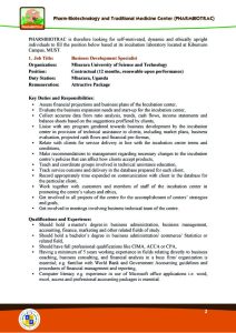 Advert, for PHARMBIOTRAC jobs on MUST Website , Senior Business Advert, for PHARMBIOTRAC jobs on MUST Website , Senior Business Specialist Mbarara UniversitySpecialist(1)2