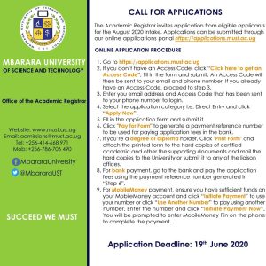 How to apply to Mbarara University