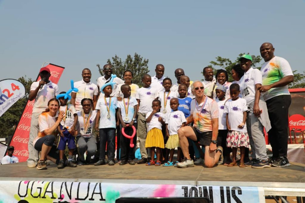 Some of the kids who have benefited from previous editions of the cancer run