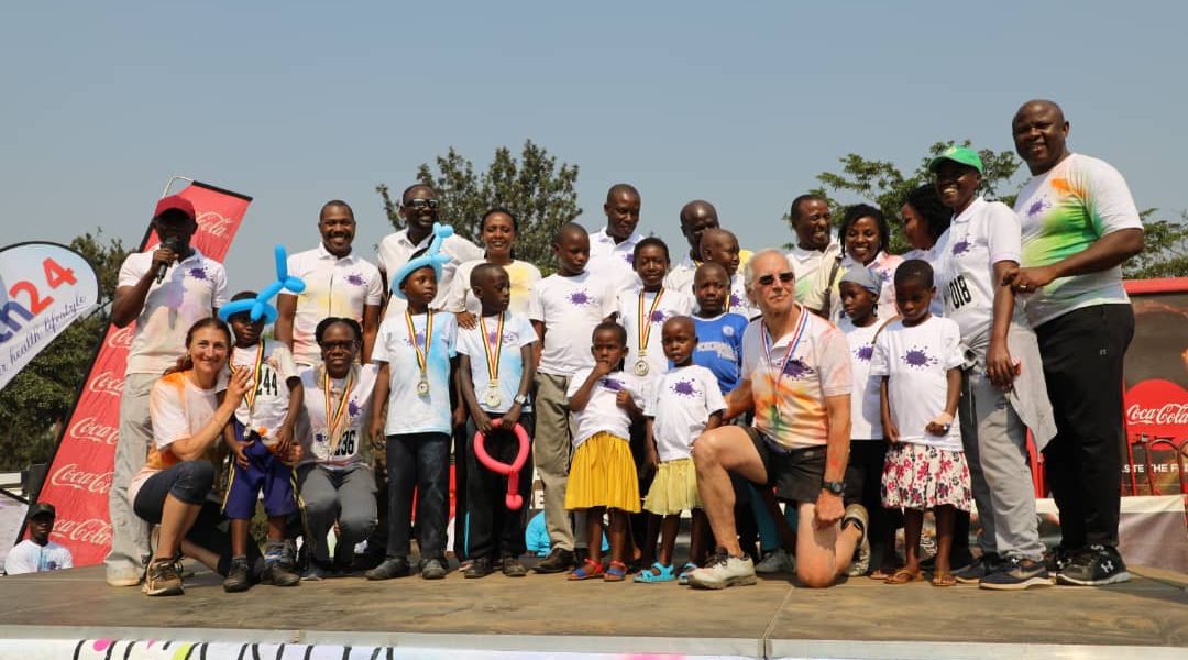Some of the kids who have benefited from previous editions of the cancer run