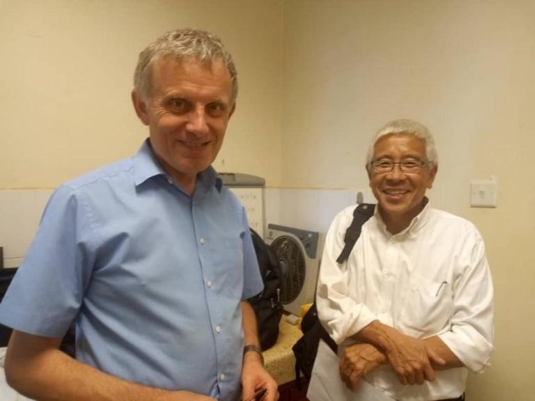 Dr. Derrick with Dr. Harry Chans