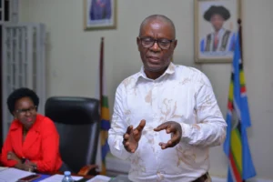 Prof. Charles Kazooba-Tushabomwe giving remarks