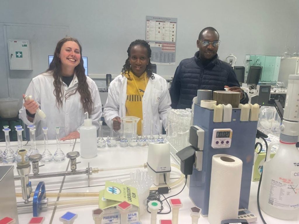 L-R: Ms. Giulia Lodi, Ms. Patience Ayesiga and Dr. Medard Twinamatsiko