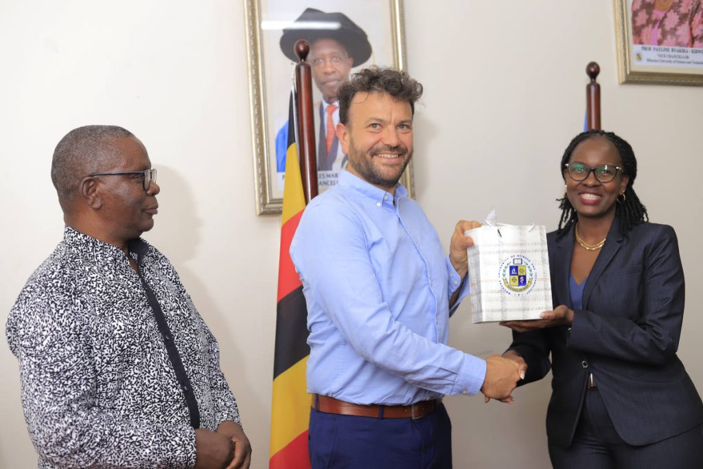 L-R: Assoc. Prof. Charles Tushabomwe-Kazooba, Dr. Robin Stevens, Prof. Pauline Byakika-Kibwika