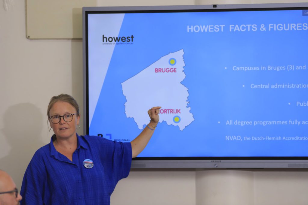 Above: Ms. Katelijne Demeyere sharing insights about HOWEST