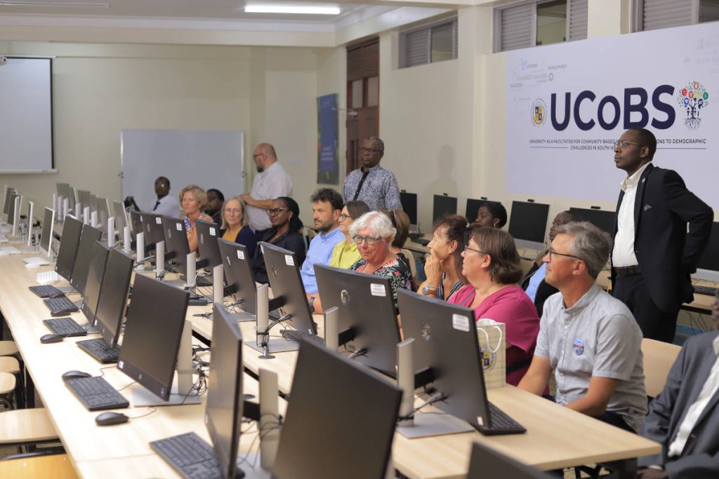 AUGhent delegation in the MUST computer laboratory donated by Ghent University