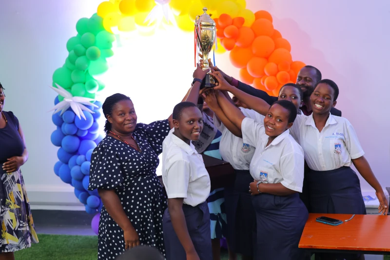 Sacred Heart SS Mushanga celebrating their win