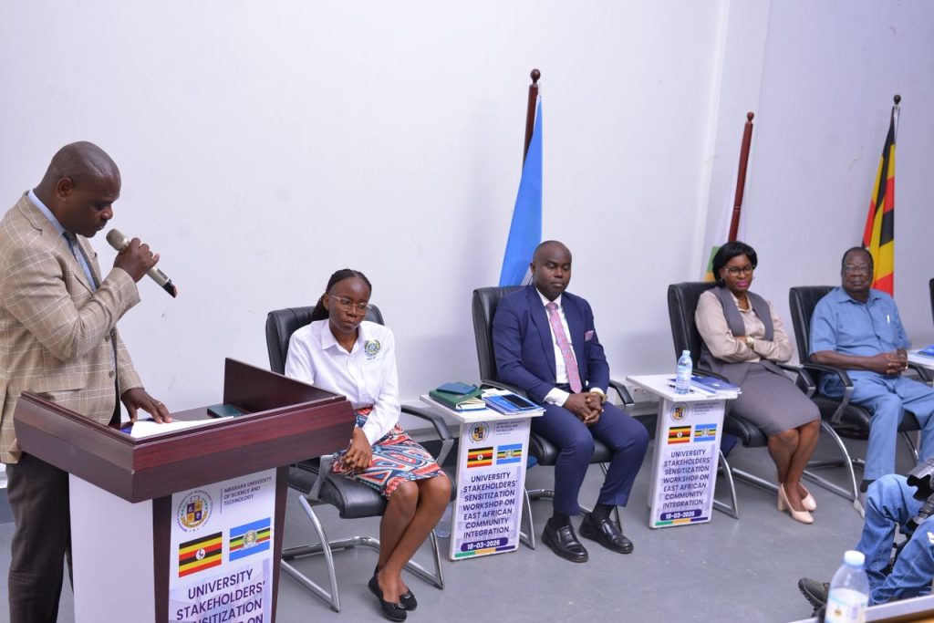 Mr. Prinari Behangana, giving closing remarks 