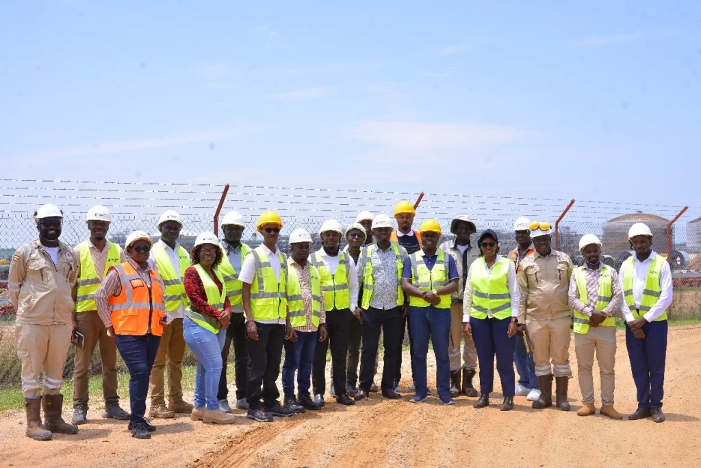 MUST Engineers checking out the Industrial park and the Construction CPF layout