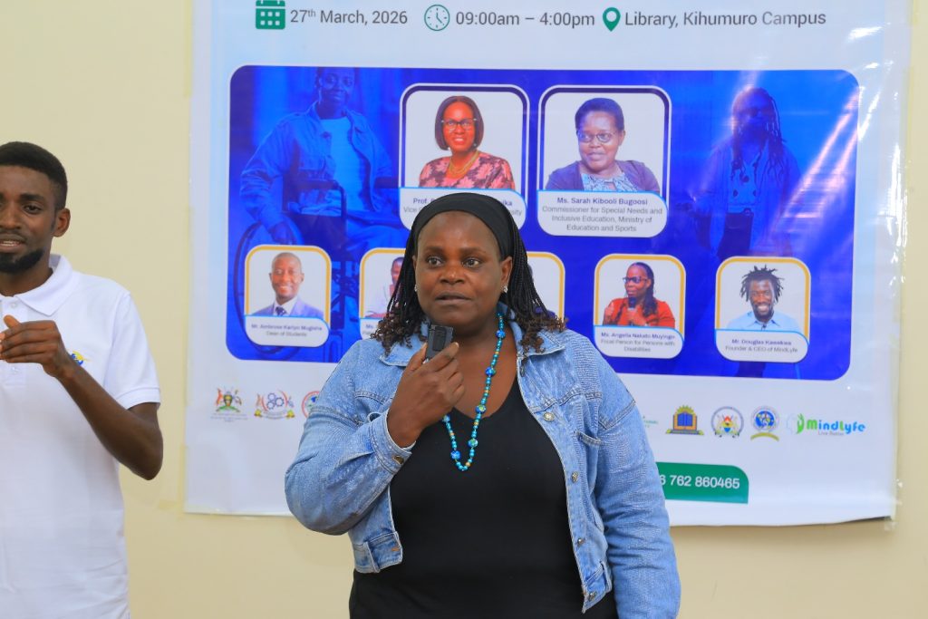 Ms. Akello Hellen, Gender and Equity officer giving closing remarks