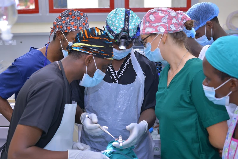 "Every breath is a gift." Dr. Brian Agaba, an ENT surgeon volunteering with Amigos International, is bringing specialized care to the youngest patients. He is currently performing an adenotonsillectomy on a 14-month-old boy, ensuring a future of clear breathing and better health for this little one. 