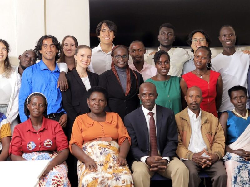 Fellows and community members that hosted them during the home stays